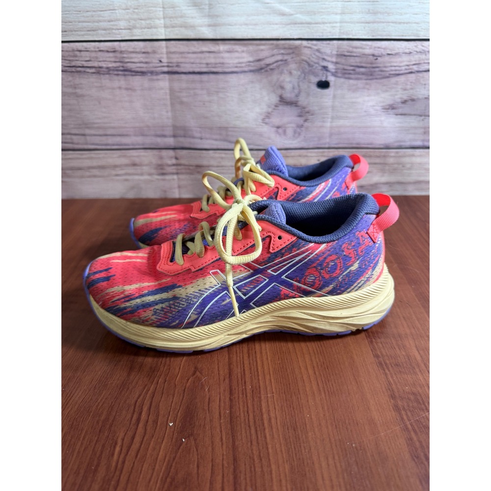 ASICS Gel Noosa Tri 13 Kids Running Shoes Pink Purple Yellow 1014A209 Size 3Y